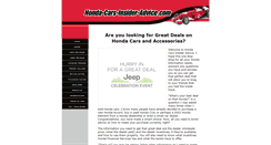 Desktop Screenshot of honda-cars-insider-advice.com